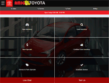 Tablet Screenshot of amigotoyota.com